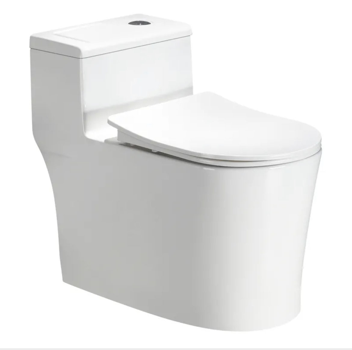 Bathroom household toilet seat, large-diameter anti-odor, anti-splash water, silent super vortex water-saving, high-flushing toilet Item Picture