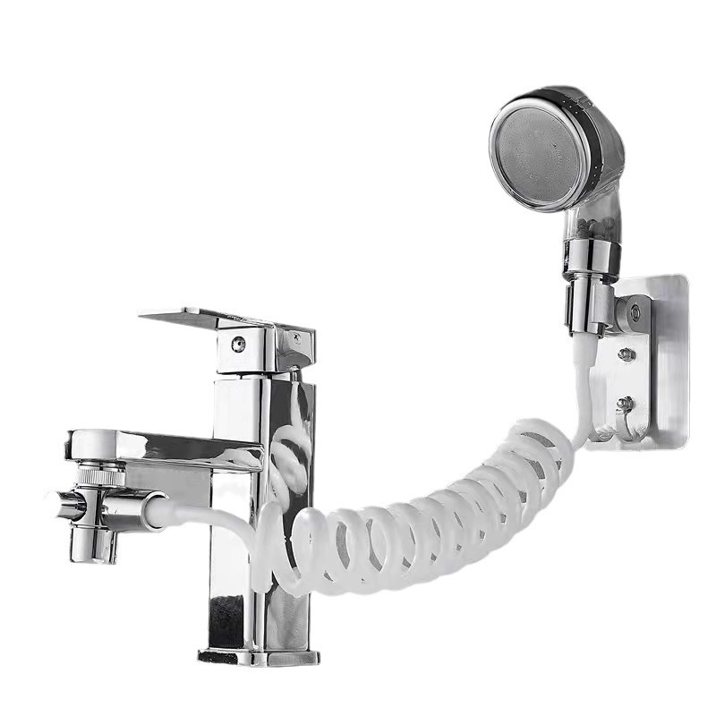 Wholesale three-level one-button water-stop hair washing wonder, pressure-increasing showerhead, external washbasin, extended hair washing showerhead faucet Item Picture