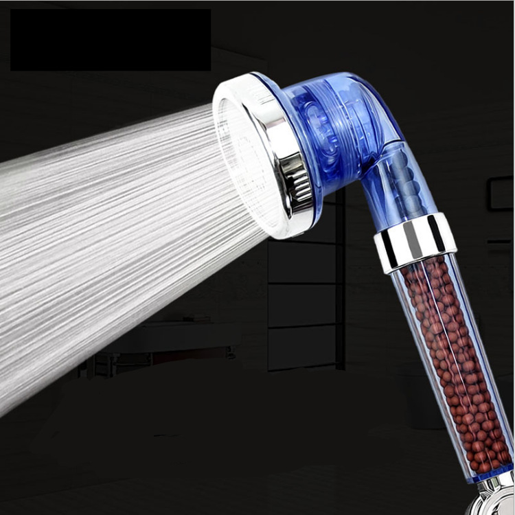 Negative ion pressurized shower head, water-saving handheld spa shower head, negative ion shower head details Picture