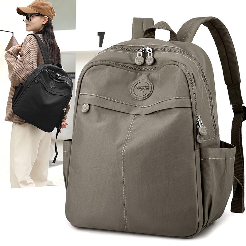 Colorful Fox's new large-capacity backpacks for women, Korean water-resistant, trendy student backpacks and computer backpacks full figure