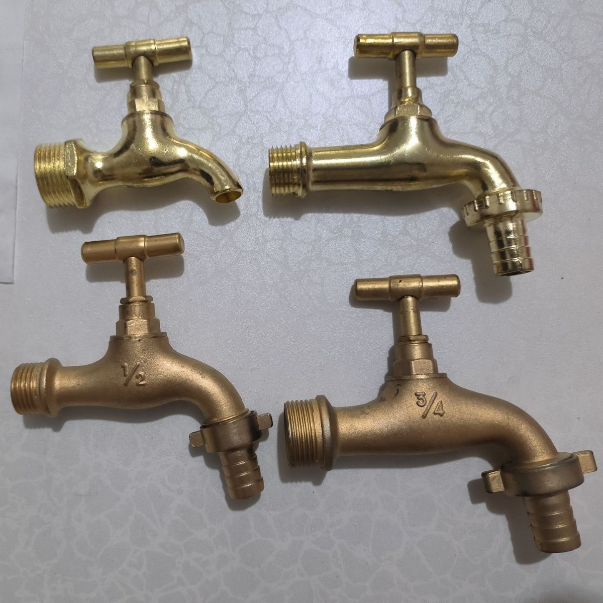 【 Factory Direct Sales 】 Cross-border zinc alloy copper-plated faucet 4-point and 6-point small faucet ball valves for foreign trade to South America full figure