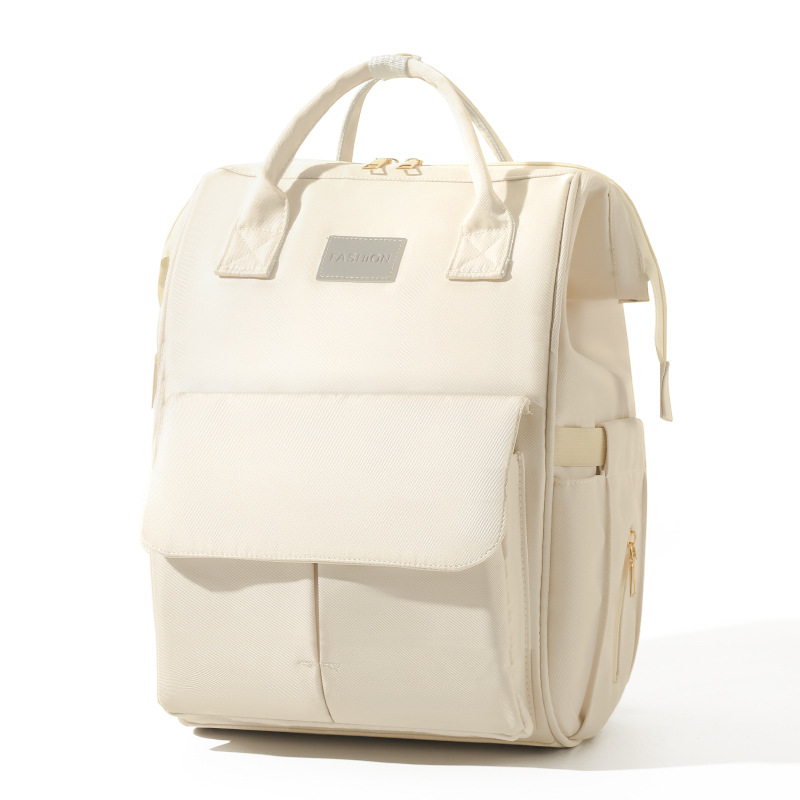 Mummy Bag is a new lightweight hand-held and double-shoulder bag for mothers and babies. It is a multi-functional and large-capacity backpack for traveling details Picture