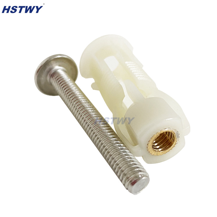 Universal toilet seat cover accessories, toilet seat cover, nylon expansion sleeve screws, toilet seat cover fixed installation, locking bolts details Picture