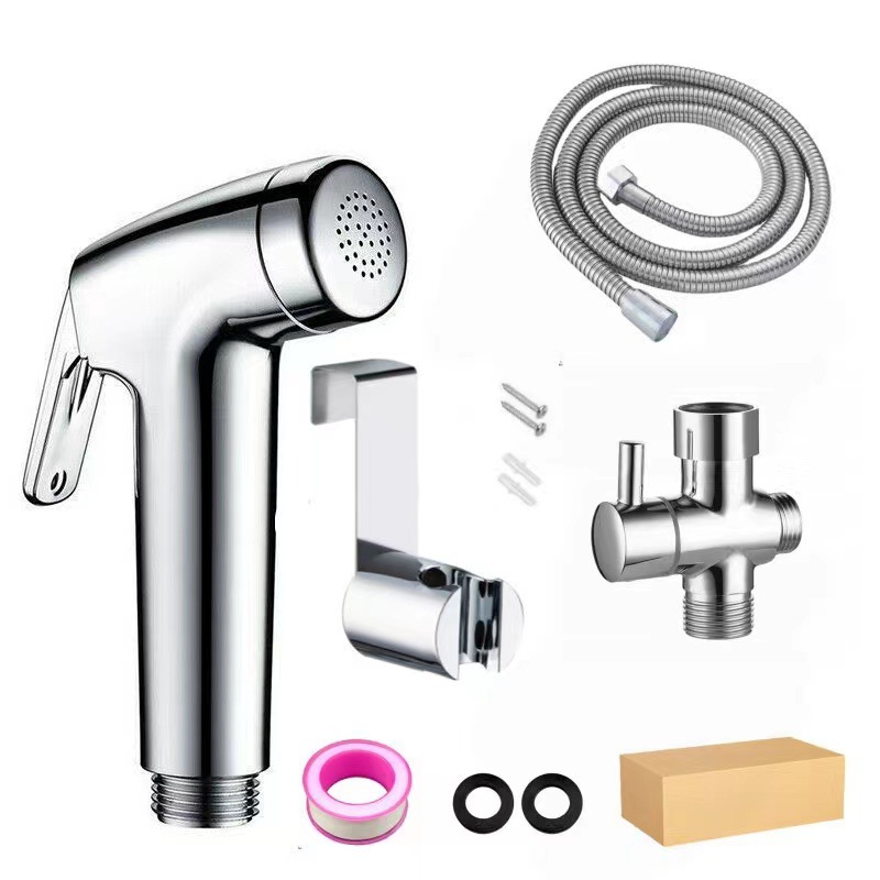 Cross-border US standard 7/8 pressurized women's washbasin set, bathroom toilet companion, spray gun, bathroom small showerhead flushing device Specification drawing