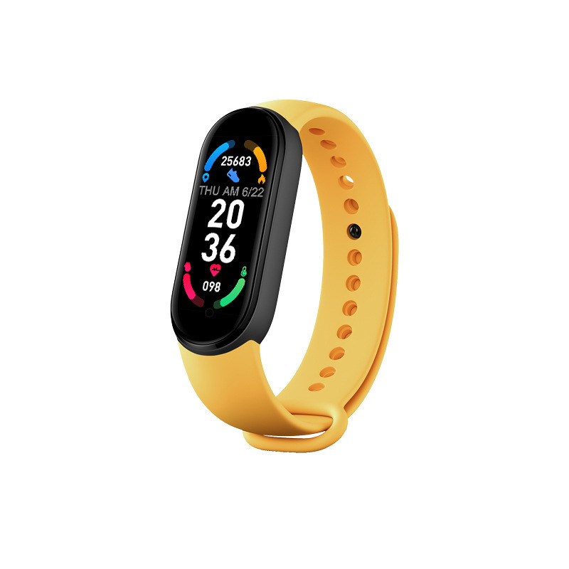 High-end M6 smart bracelet with color screen, magnetic charging, and direct sales in 13 languages from the smart watch manufacturer details Picture