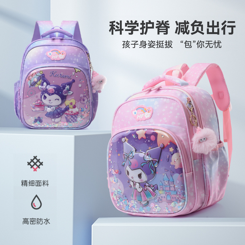 Children's schoolbags for boys and girls, primary school students from grades 1 to 3, kindergarten backpacks, cartoon cute, lightweight backpacks Specification drawing