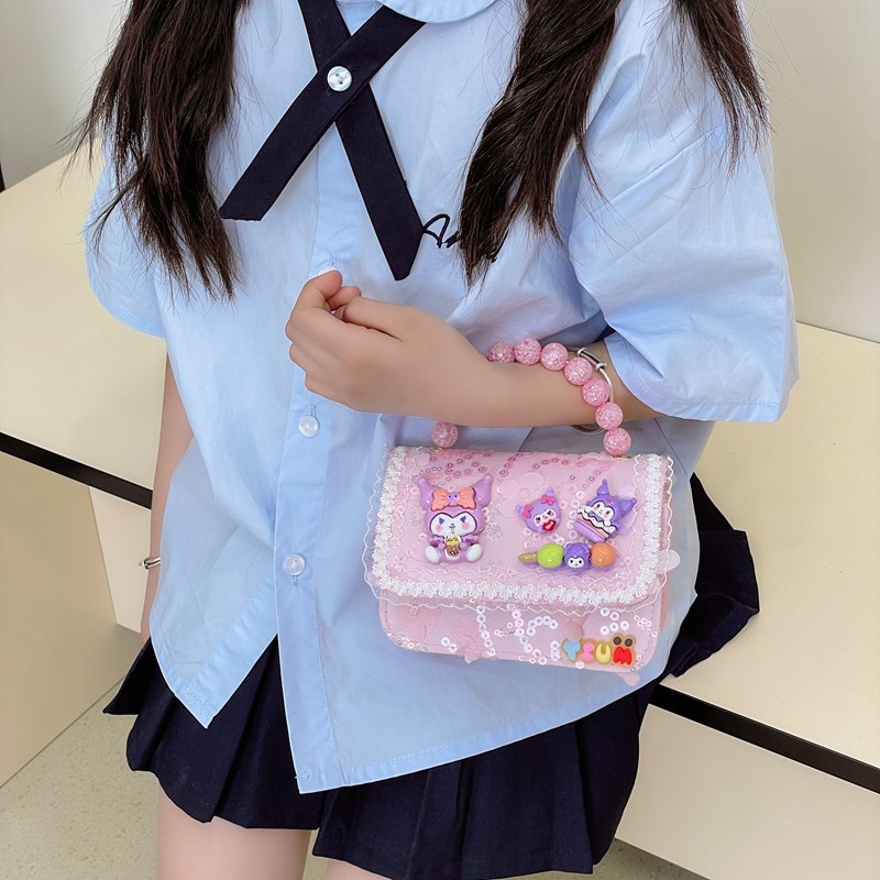 Baby accessories, coin purse, versatile and fashionable single-shoulder crossbody bag, cartoon new Korean version chanel-style hand-held children's bag details Picture