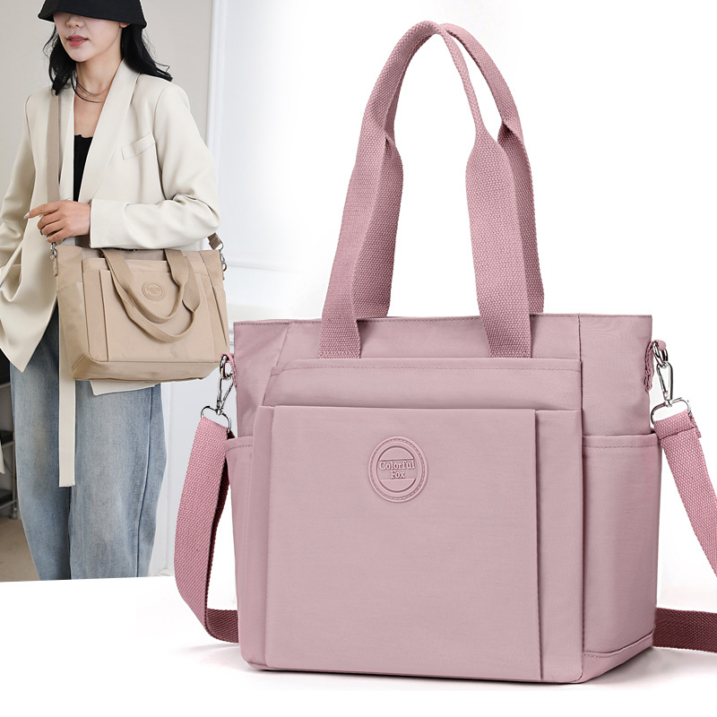 Colorful Fox's new women's tote bag is an outdoor casual large-capacity water-resistant single-shoulder crossbody bag for moms full figure