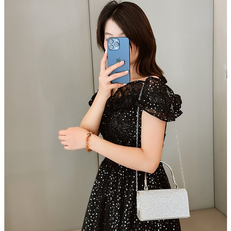 New cross-border full-diamond shiny handbags, birthday, wedding, banquet and dinner bags, single-shoulder bags, crossbody bags and handbags Application Scenario