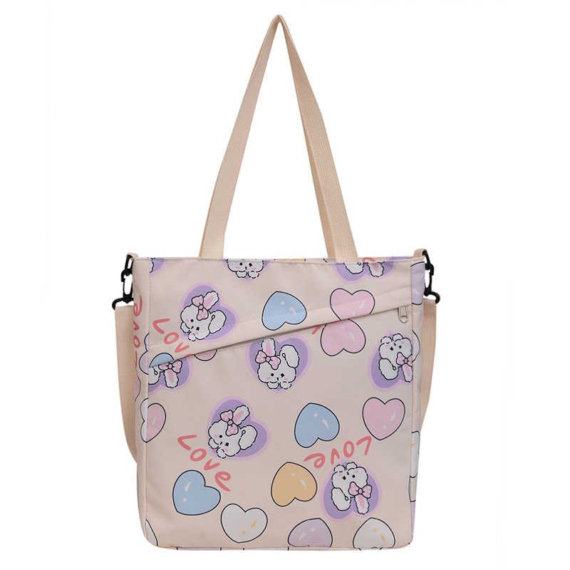 Large-capacity single-shoulder crossbody handbag, A4 for primary and secondary school students' after-school tutoring, cute cartoon interest class, super adorable crossbody bag Item Picture