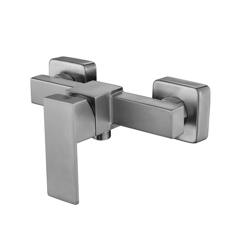 Stainless steel water heater mixing valve, concealed shower hot and cold water faucet, bathroom showerhead set mixing three-in-one switch Item Picture