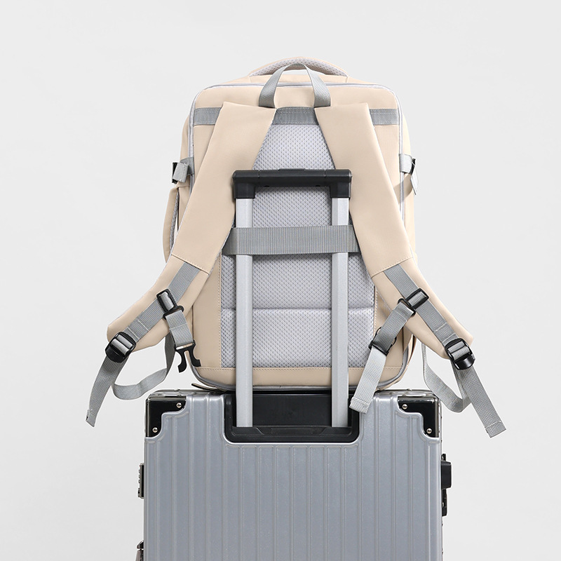 High-end business backpack, men's travel backpack, large capacity, multi-functional student computer bag, shoe compartment, multiple pockets details Picture