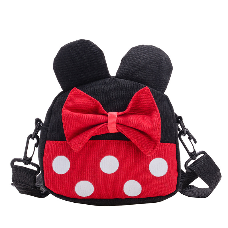 Super cute and adorable children's backpack, fashionable canvas bag, single-shoulder crossbody bag for boys and girls, stylish princess travel small bag Item Picture
