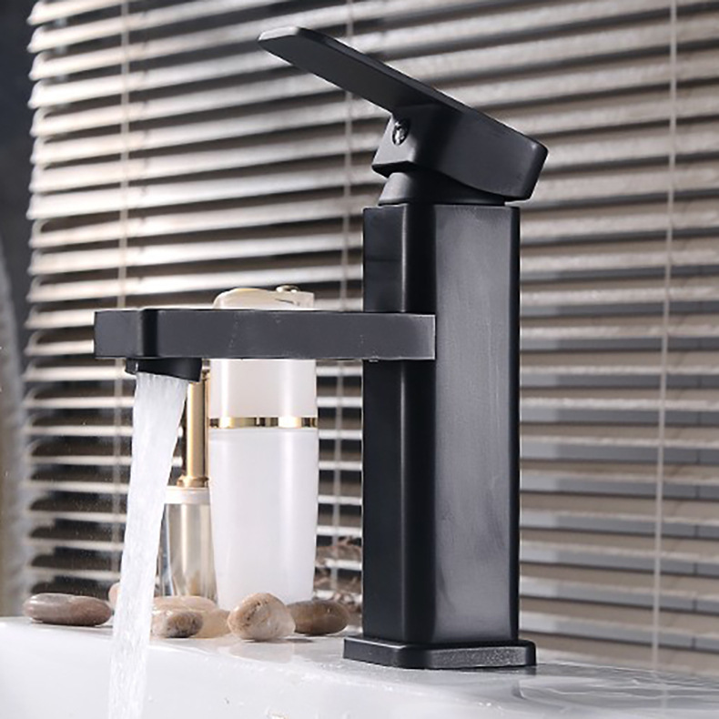Cross-border wholesale countertop basin faucet, hot and cold square washbasin, household single-hole bathroom washbasin faucet manufacturer Application Scenario