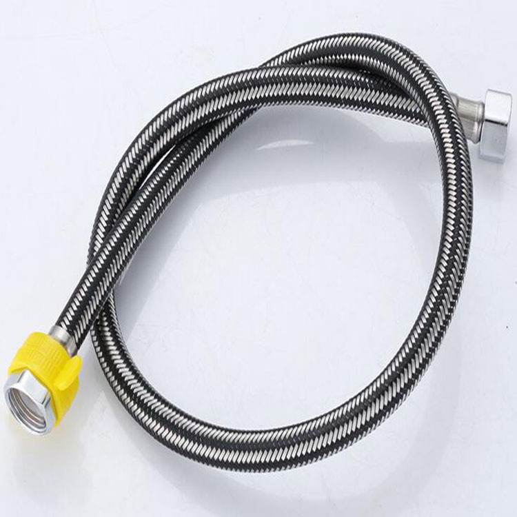 # Stainless steel metal braided cold and hot water inlet hose for toilet water heater high-pressure explosion-proof 4-point high-pressure explosion-proof water pipe Specification drawing
