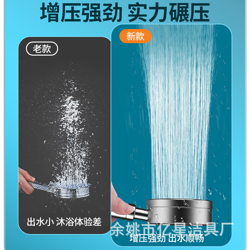 304 stainless steel pressurized shower head, bathtub faucet, bathroom rain shower, bath heater, pressurized showerhead Specification drawing