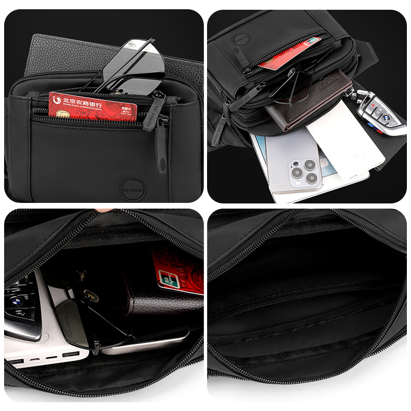WEPOWER's new outdoor multi-purpose waist bag, Korean-style fashionable and casual men's crossbody bag and chest bag Application Scenario