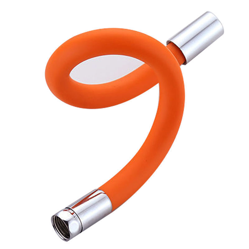 Silicone material extended butler, kitchen, toilet, cleaning room, bathroom, shower head universal swivel water pipe Specification drawing