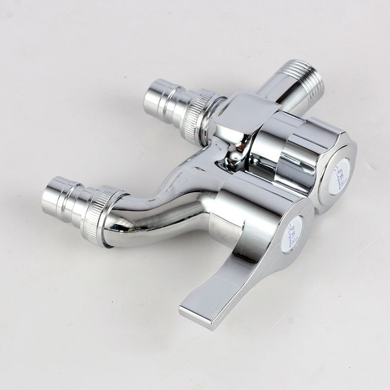 Wholesale multi-functional faucet, dual-use, one-in-two-out, quick-opening, multi-head, dual-water outlet, one-minute and two-out washing machine faucet details Picture