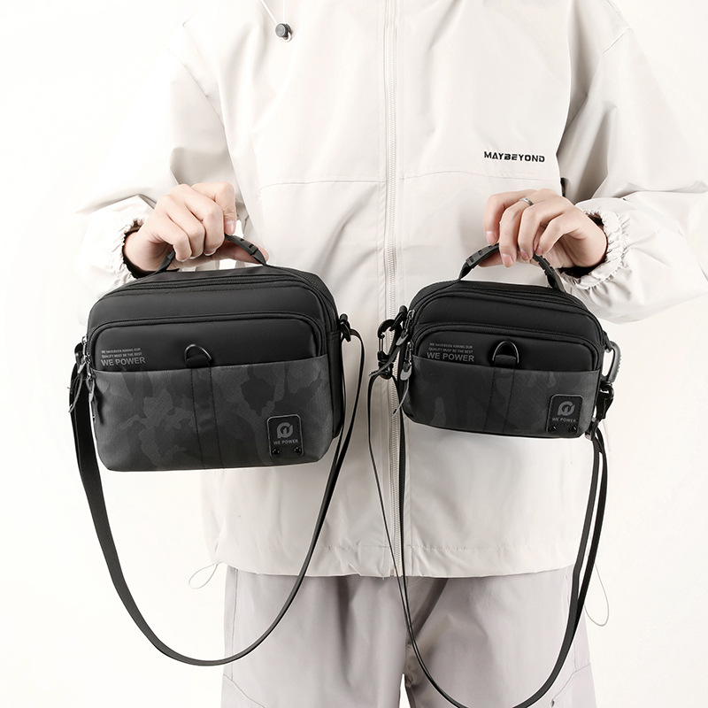 WEPOWER's new cross-border men's single-shoulder bag, casual multi-functional waist bag, nylon business men's crossbody bag details Picture