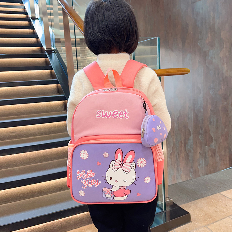Kindergarten schoolbags, boys' backpacks, cute bags for girls aged 4-7, and cartoon bags for primary school children Specification drawing