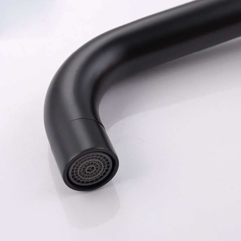 Cross-border e-commerce black wall-mounted all-copper single-cooling faucet, extended washbasin, bathroom, balcony washbasin, 4 points Specification drawing