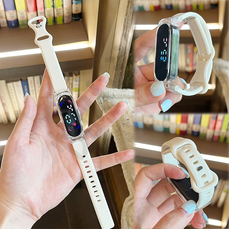 Suitable for Xiaomi Band 3456789 generation NFC universal silicone 8-shaped buckle transparent case/quick-release connector style wristband Specification drawing
