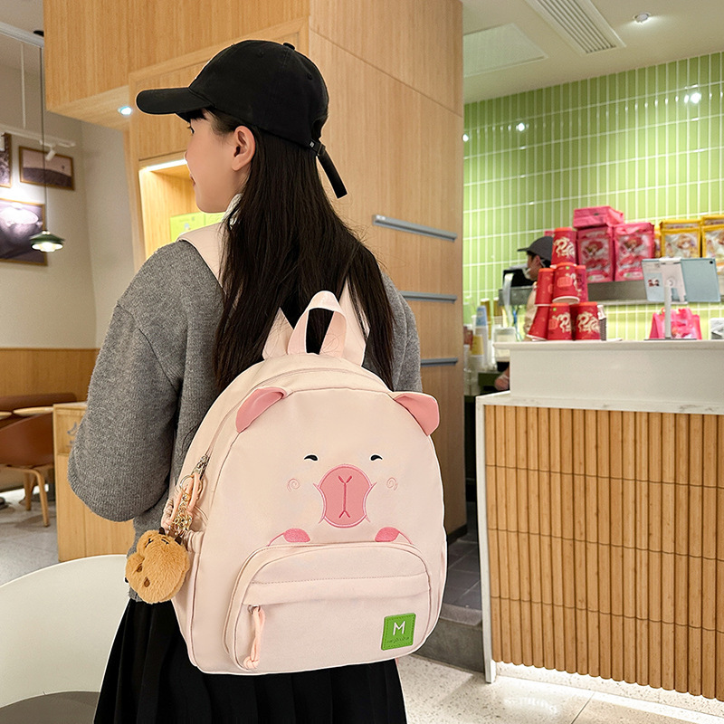 A cute, individualistic, trendy and simple backpack for female college students in the spring of 2025, with a large capacity for casual wear Application Scenario