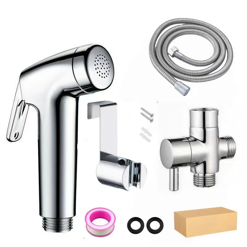 Cross-border US standard 7/8 pressurized women's washbasin set, bathroom toilet companion, spray gun, bathroom small showerhead flushing device Application Scenario
