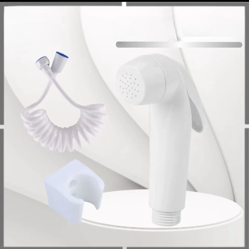 Toilet spray gun, bathroom handheld feminine wash nozzle, household toilet nozzle, flushing and cleaning toilet, toilet flushing gun full figure