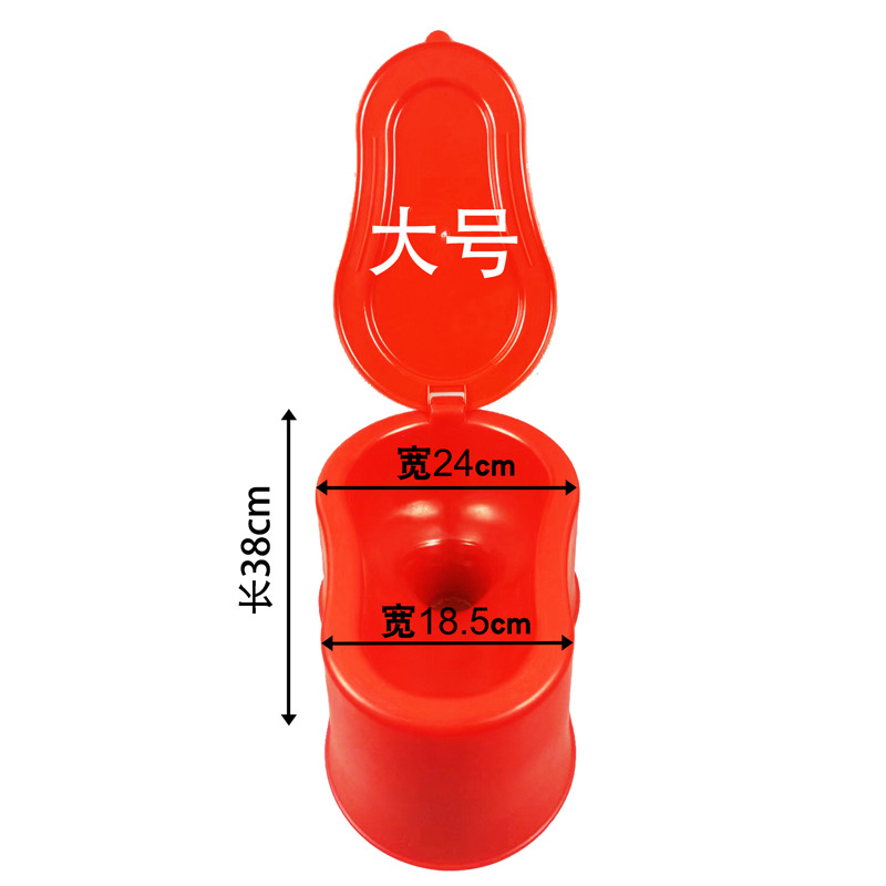 Temporary toilet for decoration company, simple plastic squat toilet for construction site, non-disposable decoration and anti-odor toilet Application Scenario