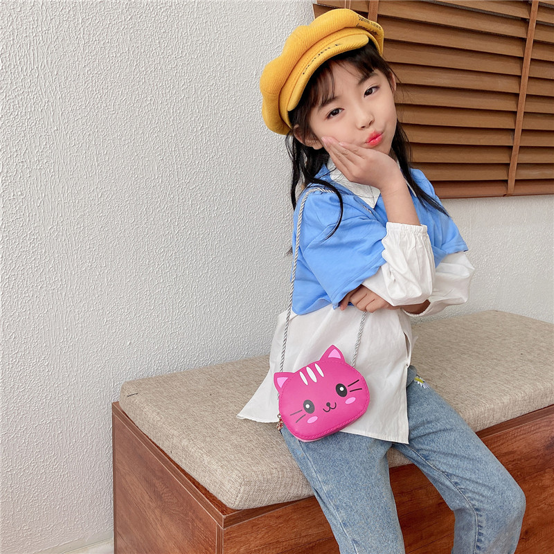 Summer mini zipper style small bag, cute cartoon fashion, single-shoulder new stylish baby girl crossbody bag Specification drawing