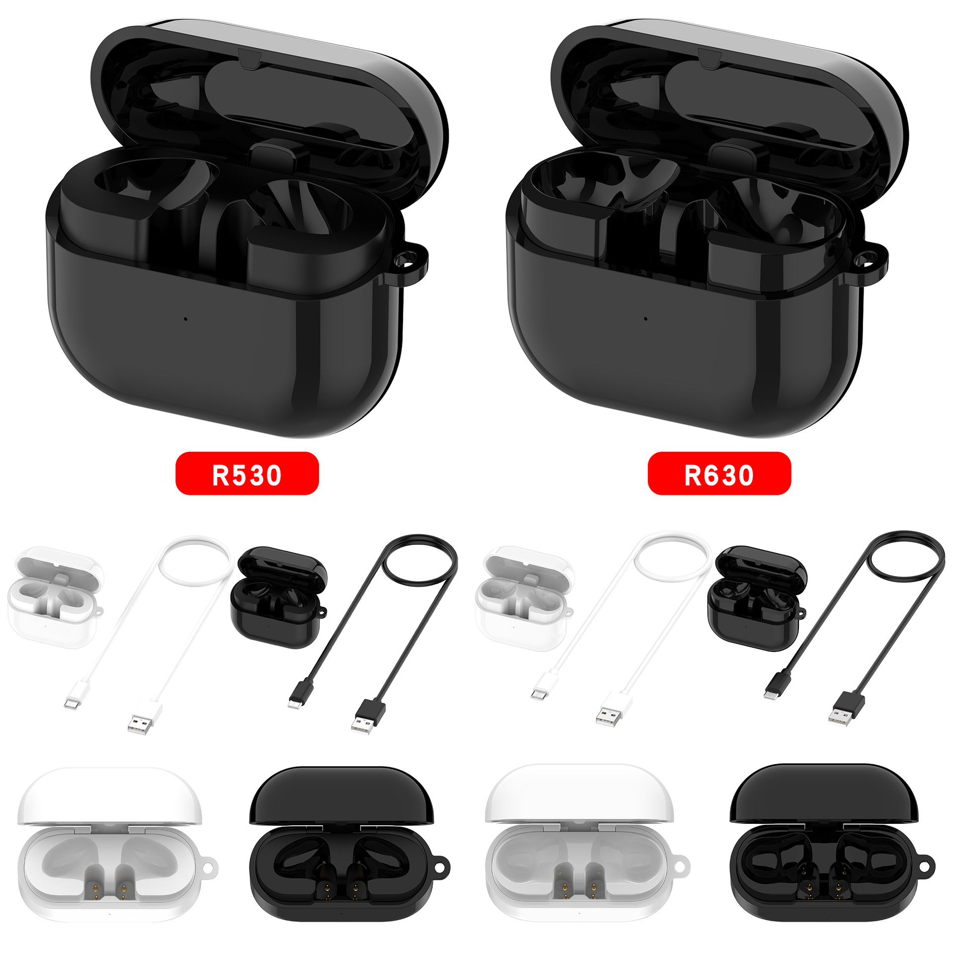 Compatible with Samsung Buds3Pro charging case R630 and Samsung Buds3R530 charging case full figure