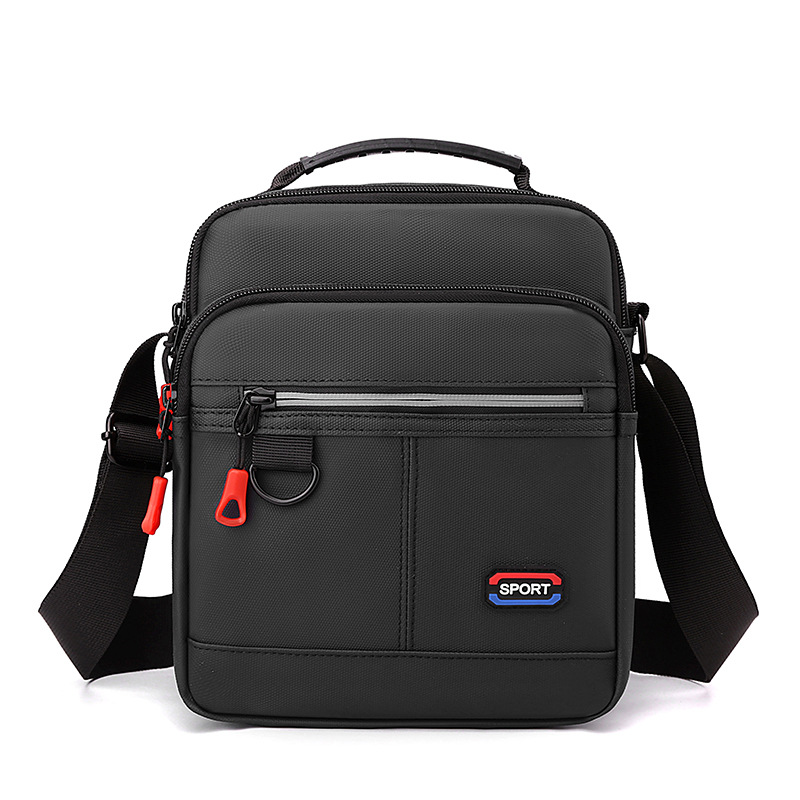 Men's crossbody bag 2024 new style fabric small backpack Men's travel casual single-shoulder bag Versatile Oxford fabric bag Item Picture