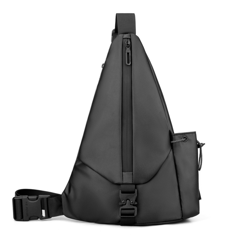 WEPOWER's new men's large-capacity chest bag is a casual and fashionable water-resistant crossbody single-shoulder commuter mini backpack Item Picture