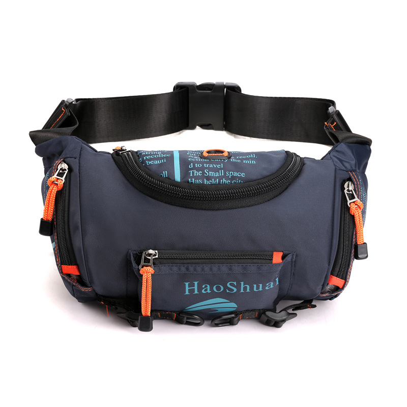New multi-functional outdoor waist bag, men's single-shoulder crossbody bag for sports, waterproof chest bag, large-capacity waist bag for cycling and mountain climbing Item Picture