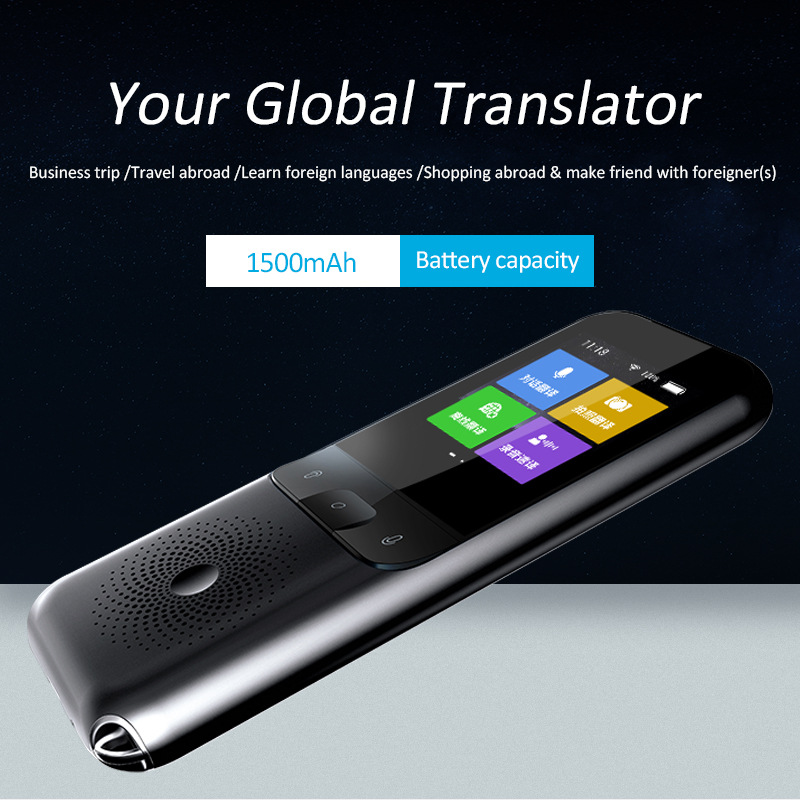 T11 Intelligent Voice Translation, Recording Translation, Photo Translation, WIFI artificial intelligence language Translation machine details Picture