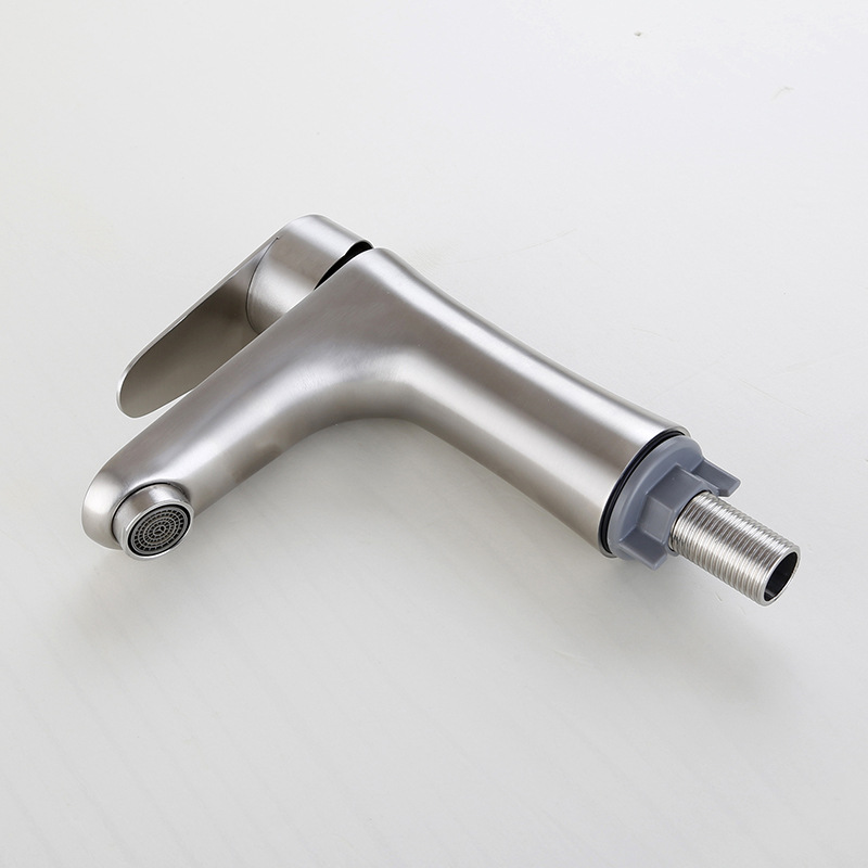 Wholesale 304 stainless steel washbasin, single-cooling faucet, household and hotel washbasin faucet, washbasin faucet Specification drawing