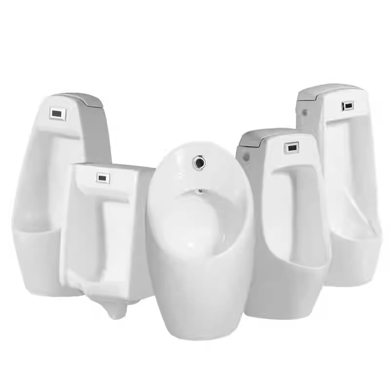 Integrated automatic sensor urinal for men, wall-mounted ceramic urinal, wall-mounted urinal, floor-standing urinal pool Item Picture