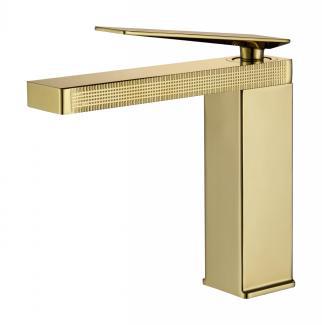 All-copper faucet, household washbasin, bathroom washbasin, hot and cold dual-purpose bathroom cabinet, gun gray faucet Item Picture