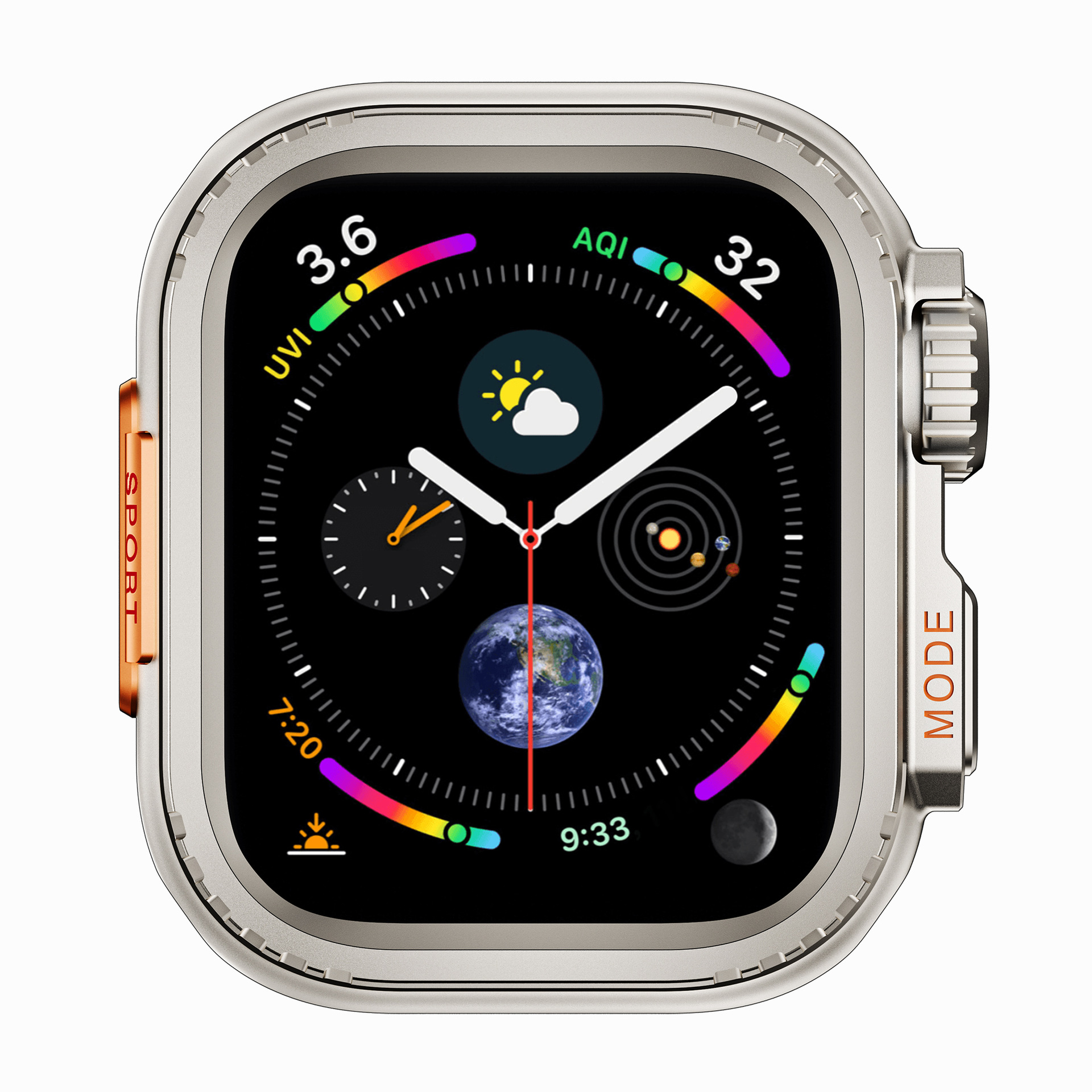 Suitable for Apple Watch case, Apple Watch4-9 generation electroplated multi-color instant transformation SPORT metal case full figure