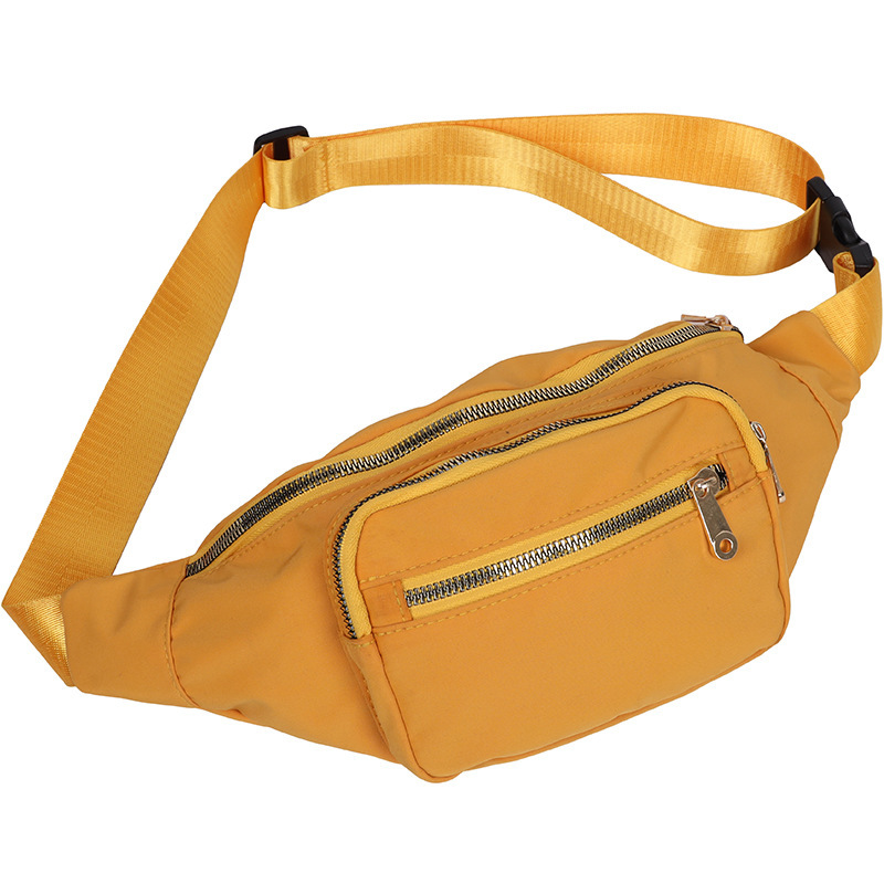 A lady's Korean-style waist bag with multiple layers, a close-fitting mobile phone bag for outdoor travel, a casual, fashionable, trendy and high-end crossbody bag Item Picture