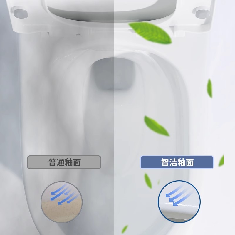 Silent and splash-proof toilet, large-diameter siphonic toilet for household use, hotel and apartment projects, wholesale toilet Specification drawing