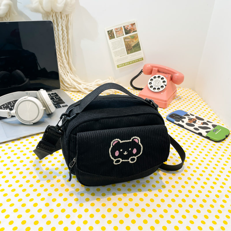 A new cute mini corduroy crossbody bag and single-shoulder bag for women, a versatile, funny and fashionable mobile phone bag Application Scenario