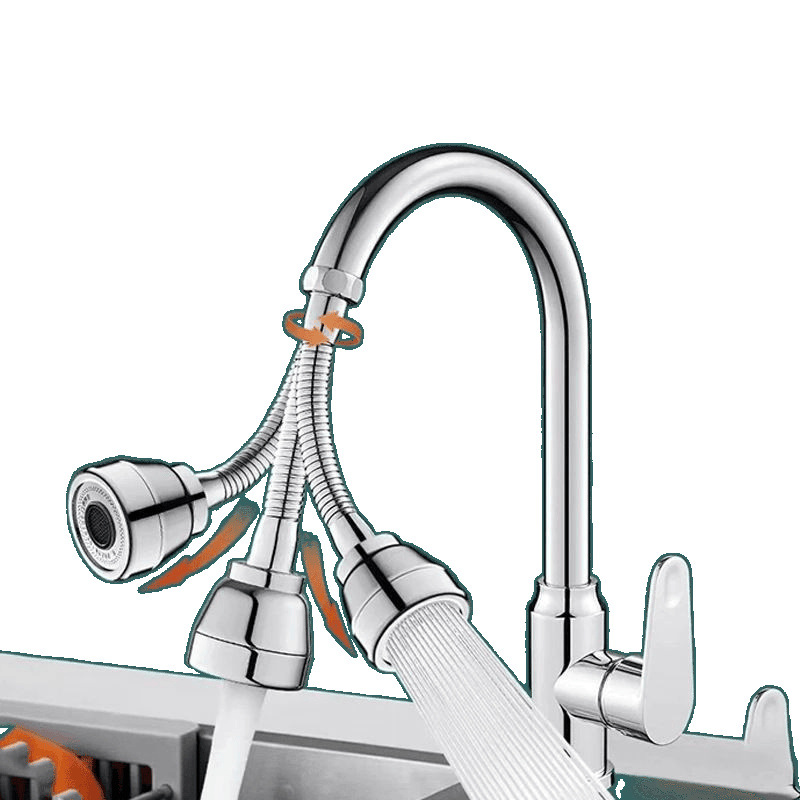 Household faucet extender splash-proof head, rotatable and extended shower head, kitchen splash-proof water extension pipe, wholesale for foreign trade Item Picture