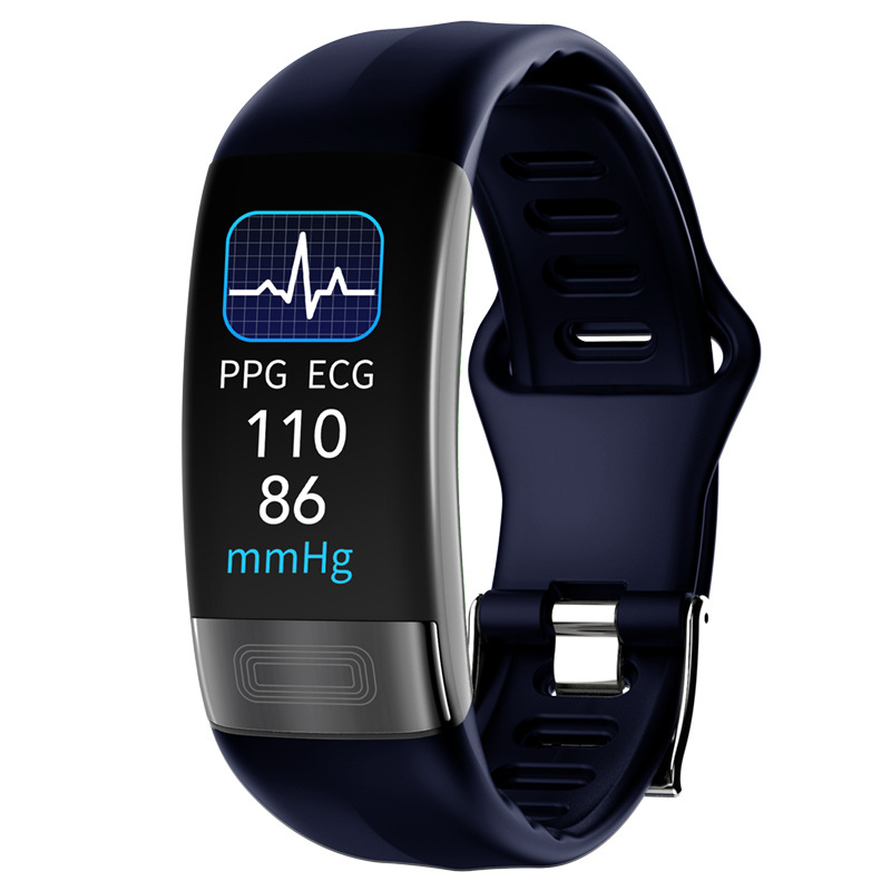P11PLUS smart bracelet ECG+PPG ECG, body temperature, heart rate, blood oxygen and exercise information multi-sports watch bracelet full figure
