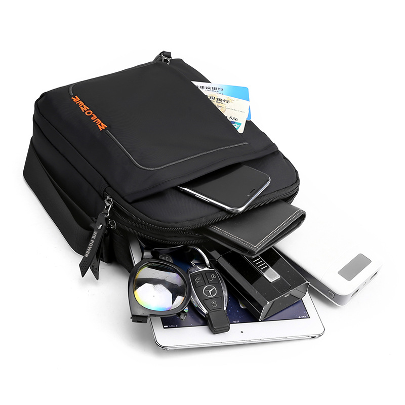 Factory direct sales of new single-shoulder bags for men, casual and trendy men's bags, personalized single-shoulder bags, small crossbody bags, simple handbags Specification drawing