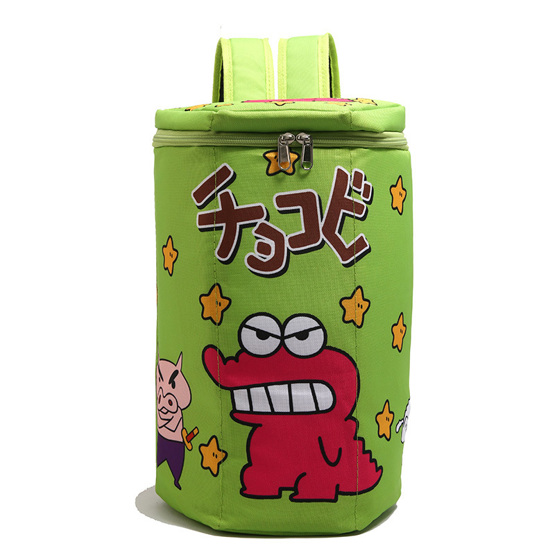 New cute schoolbag, Crayon Shin-chan, Little Crocodile box, large-capacity three-dimensional bucket bag, backpack, racket bag, trendy back Item Picture