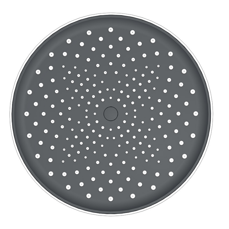 Xiamen Die Cheng Man Tian Xing hand-held shower head set, large shower head for bathing, black electroplated hand spray Application Scenario