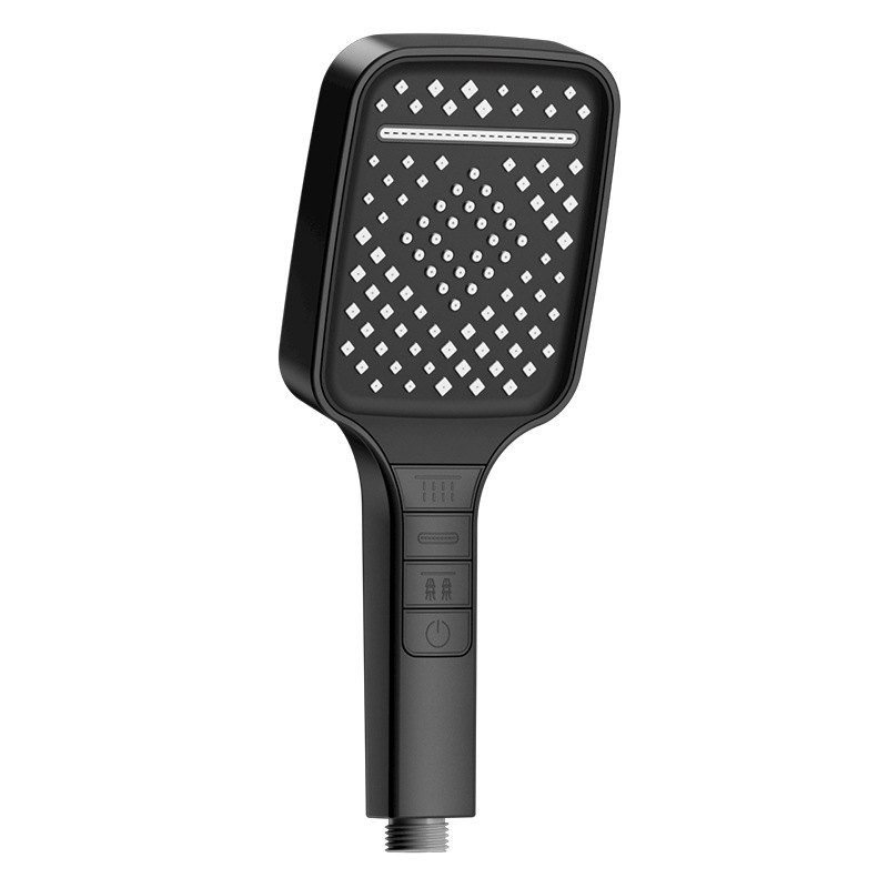 Pressurized showerhead, high-pressure shower head, handheld, universal, super powerful bathroom heater, shower head set with seven buttons Item Picture